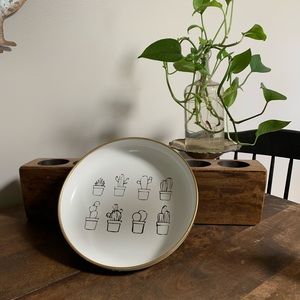 Bohemian inspired cactus tray/wall art